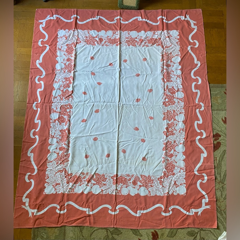 Vintage cotton tablecloth